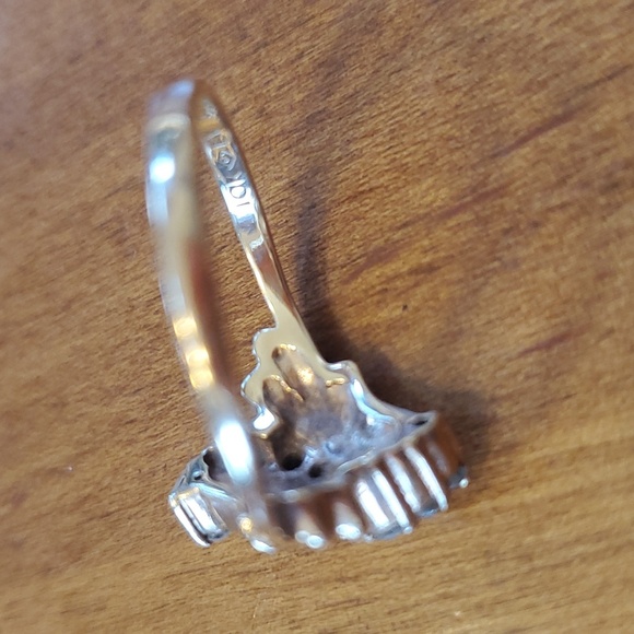 10 Kt diamond cluster ring - Picture 4 of 5